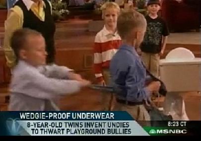 8 Year Old Twins Saving the World One Wedgie at a Time – Alain